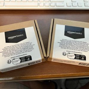 Audio Adapter XLR-Male to 1/4" TRS Male 2 Boxes NEW